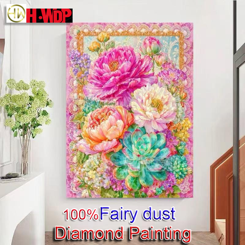 Embroidery Daisy - Kits de Pintura de Diamantes 100%