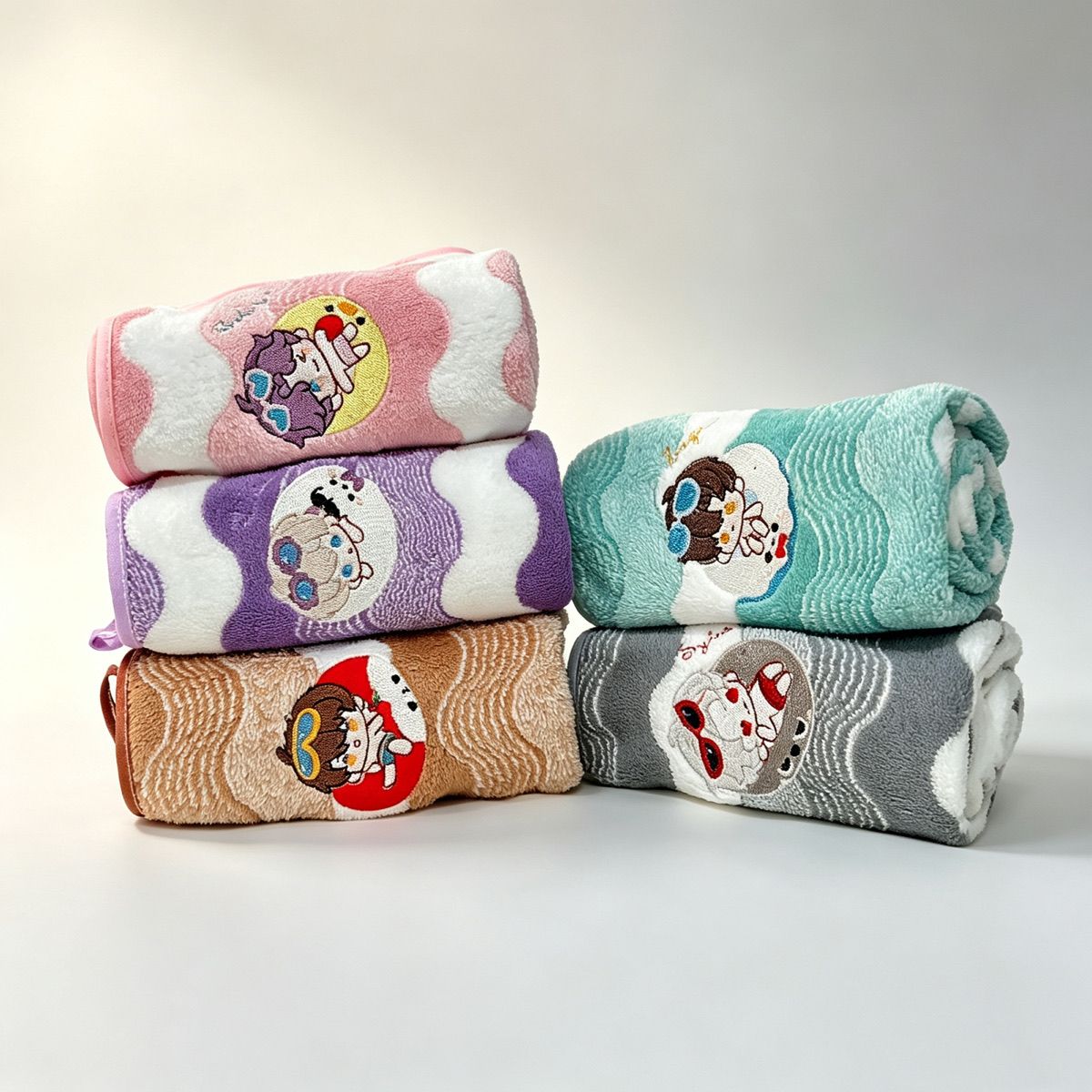 Embroidery Gift - Toalla de Mano de Felpa Coral
