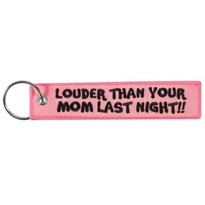 Embroidery Quote - Llavero con frases 'LOUDER THAN YOUR