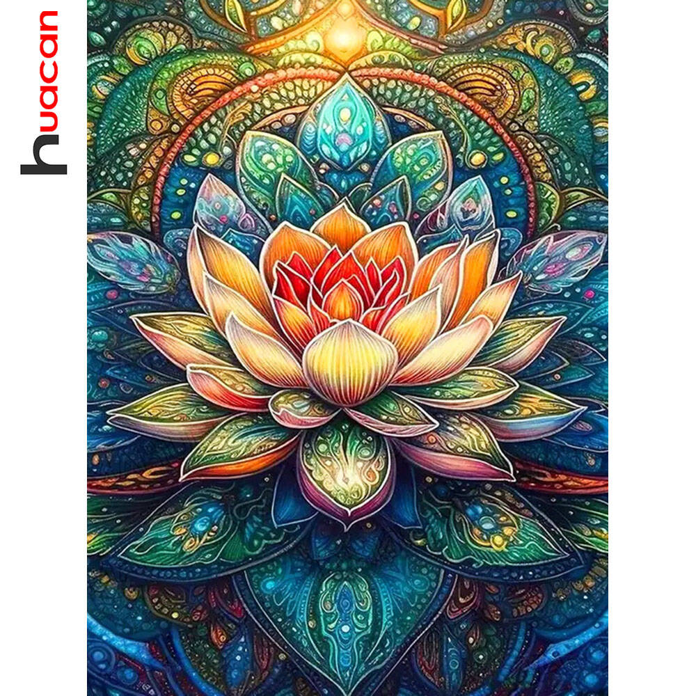 Embroidery Daisy - Huacan-pintura de diamante redondo y cuadrado