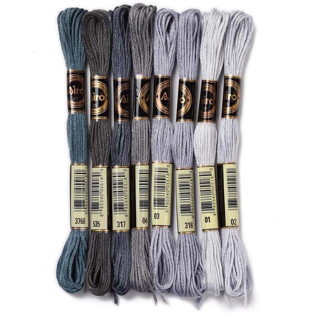 Embroidery Gift - 8 ovillos, 70 yardas, pulseras de
