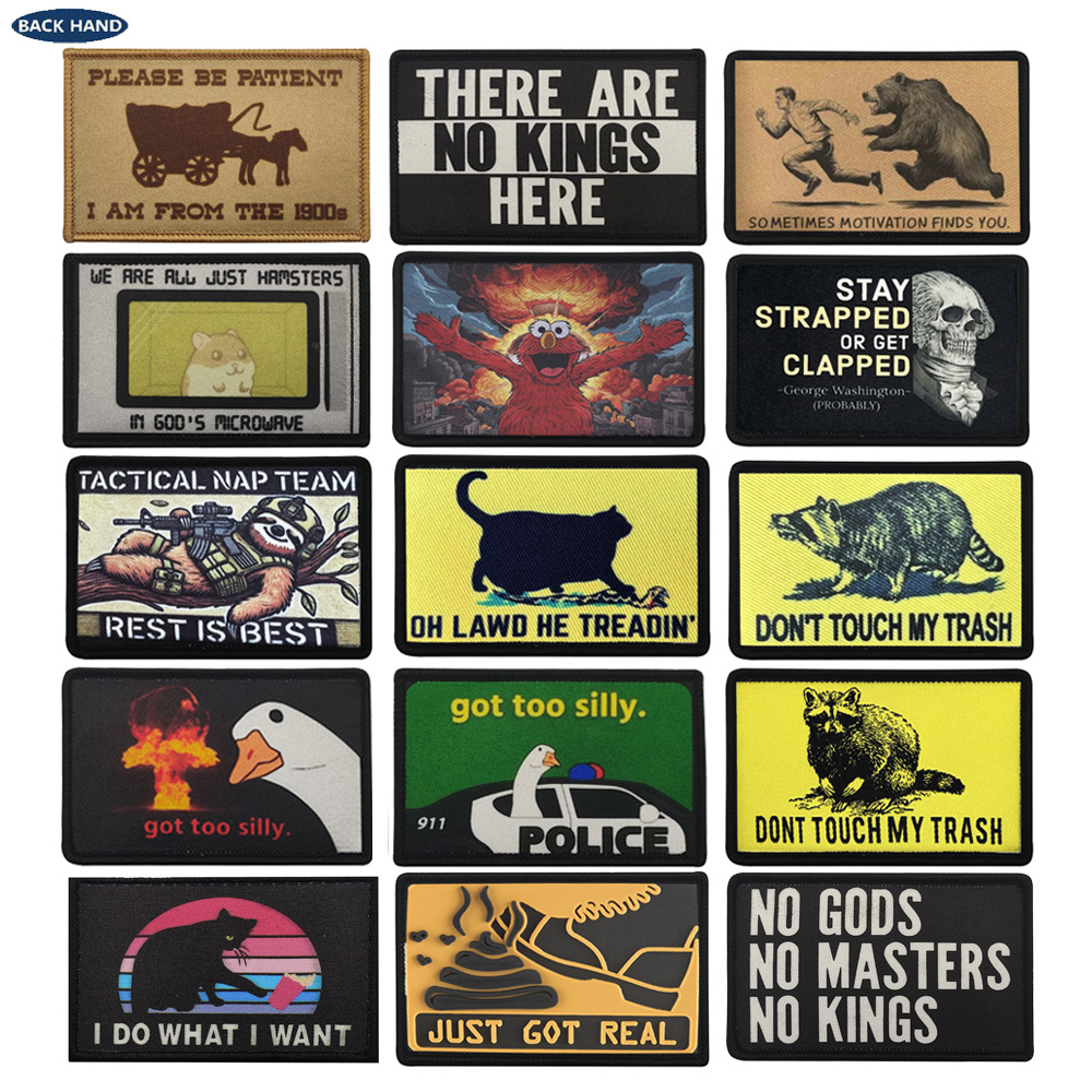 Embroidery Quote - Parches Divertidos de Animales - Insignias