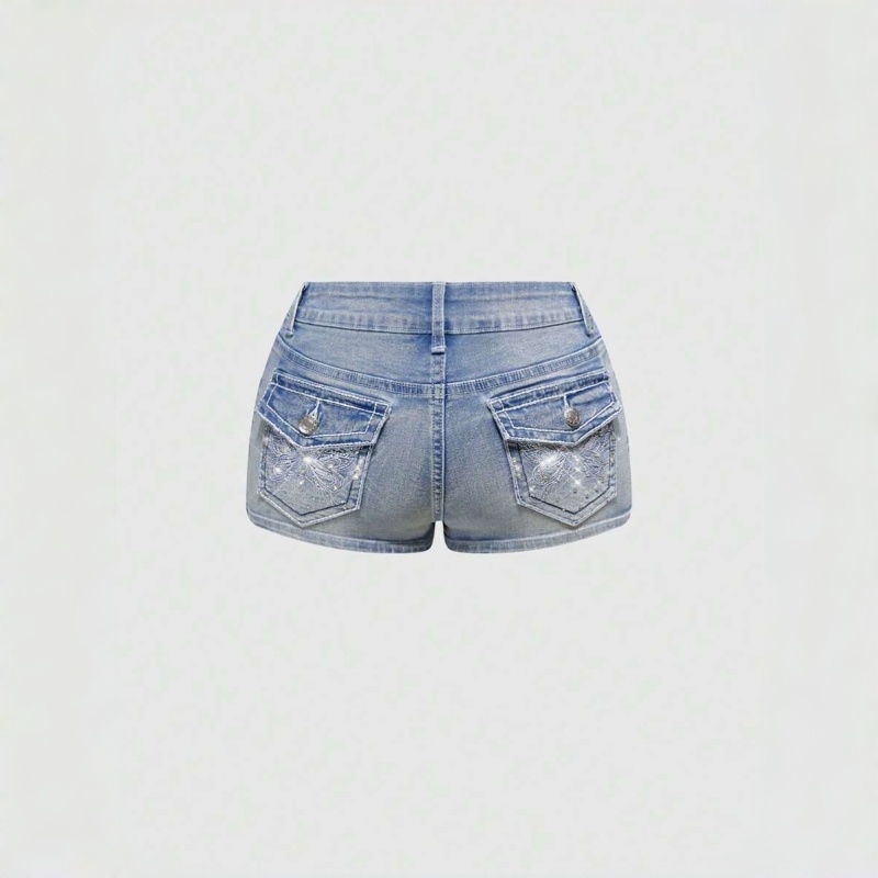 Shorts de Mezclilla con Bolsil - Embroidery Jeans reseña y precio