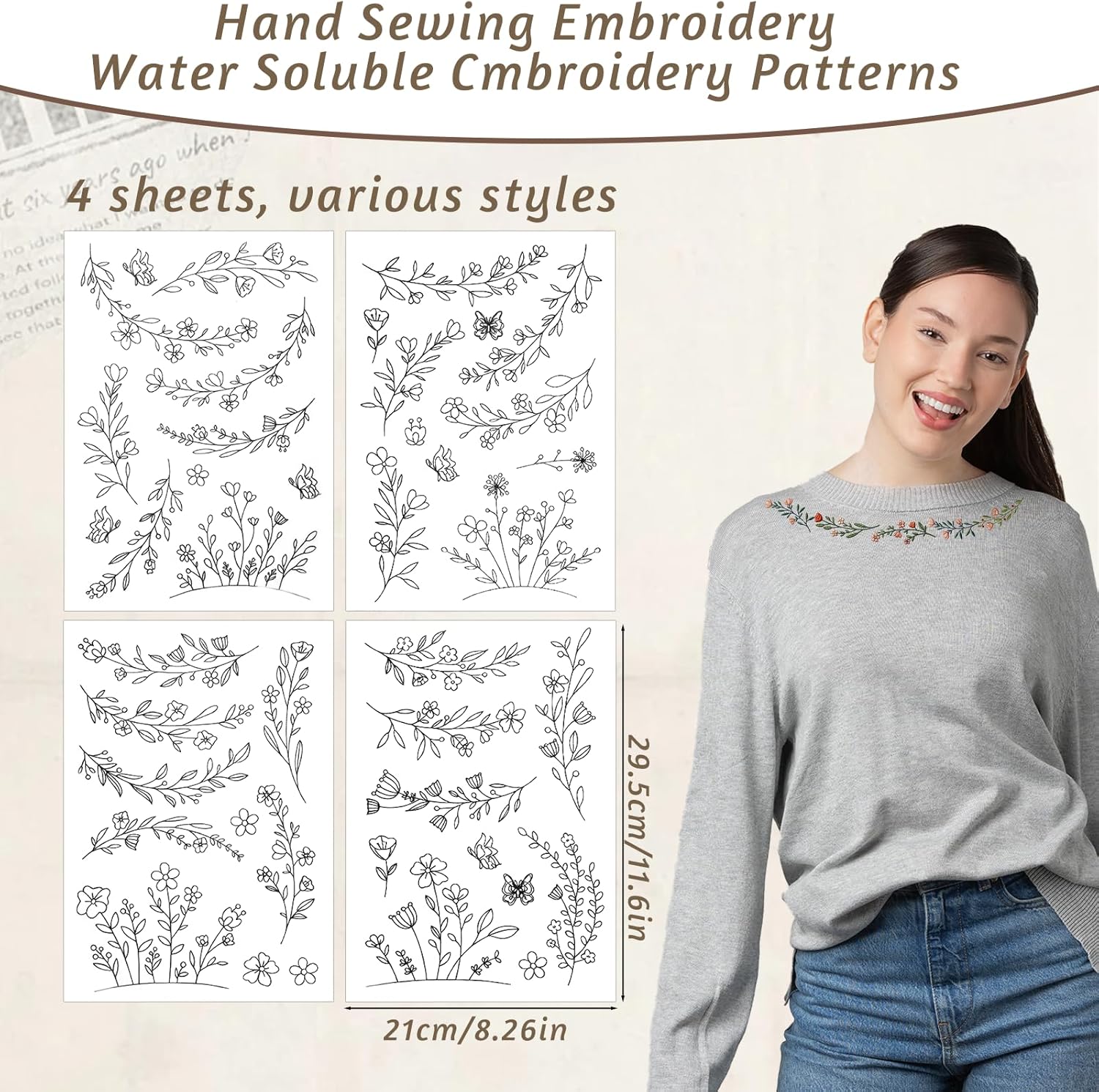 Papel de Bordado Soluble en Ag - Embroidery Daisy reseña y precio