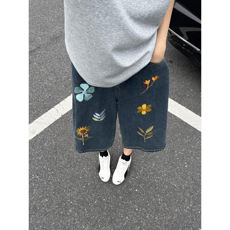 Shorts de Mezclilla Unisex Est - Embroidery Jeans reseña y precio