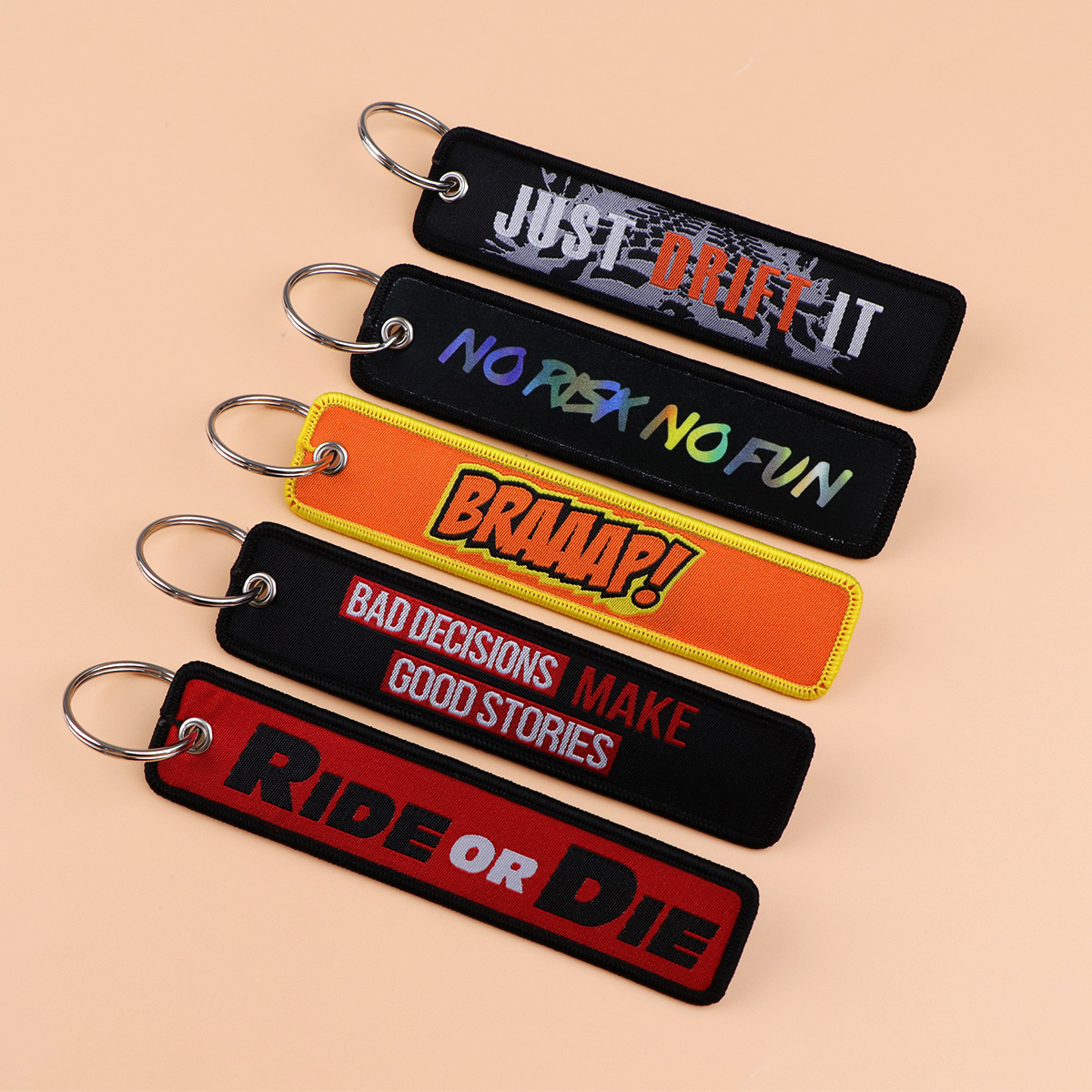 1 unidad de llaveros bordados  - Embroidery Quote reseña y precio