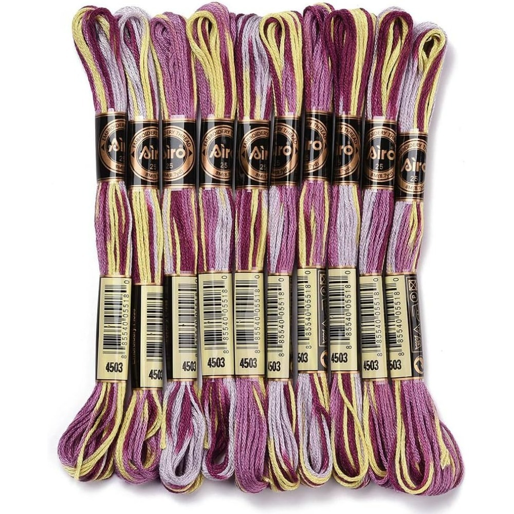 6 hebras de hilo de bordar mor - Embroidery Gift reseña y precio