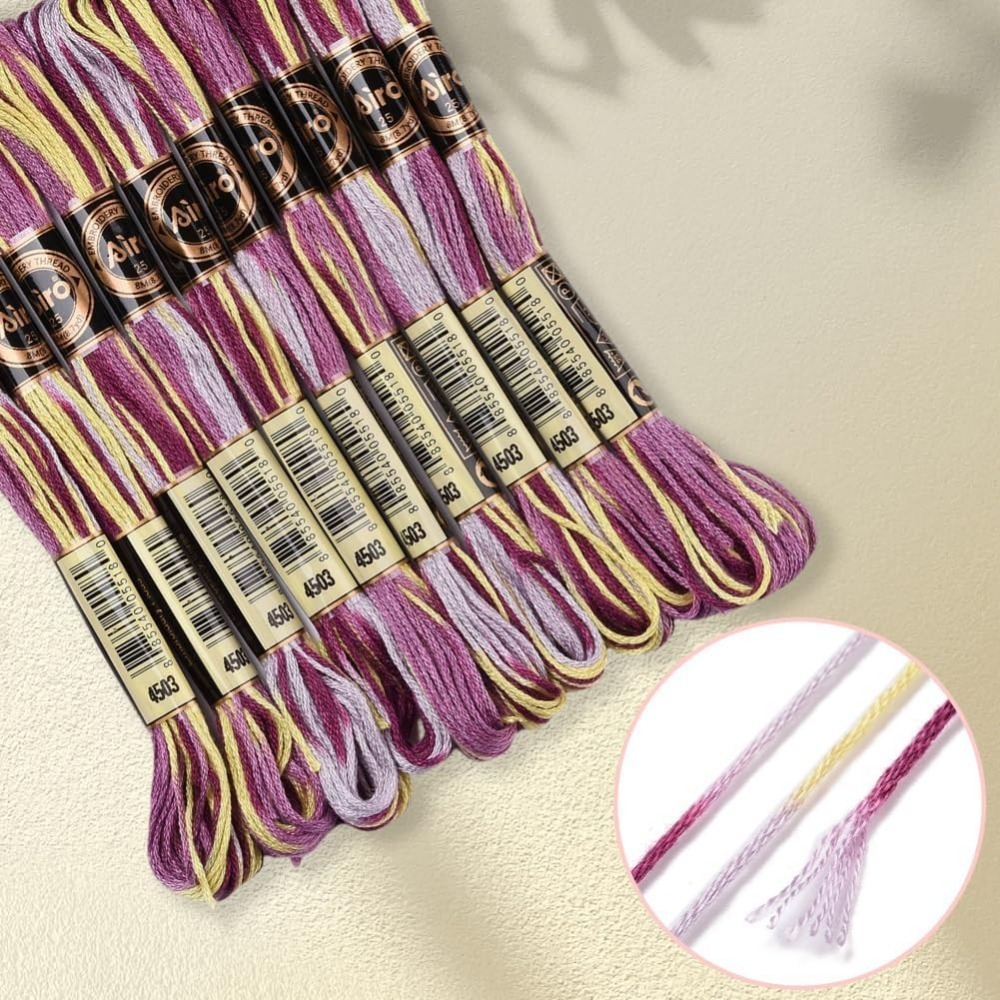6 hebras de hilo de bordar mor - Embroidery Gift reseña y precio