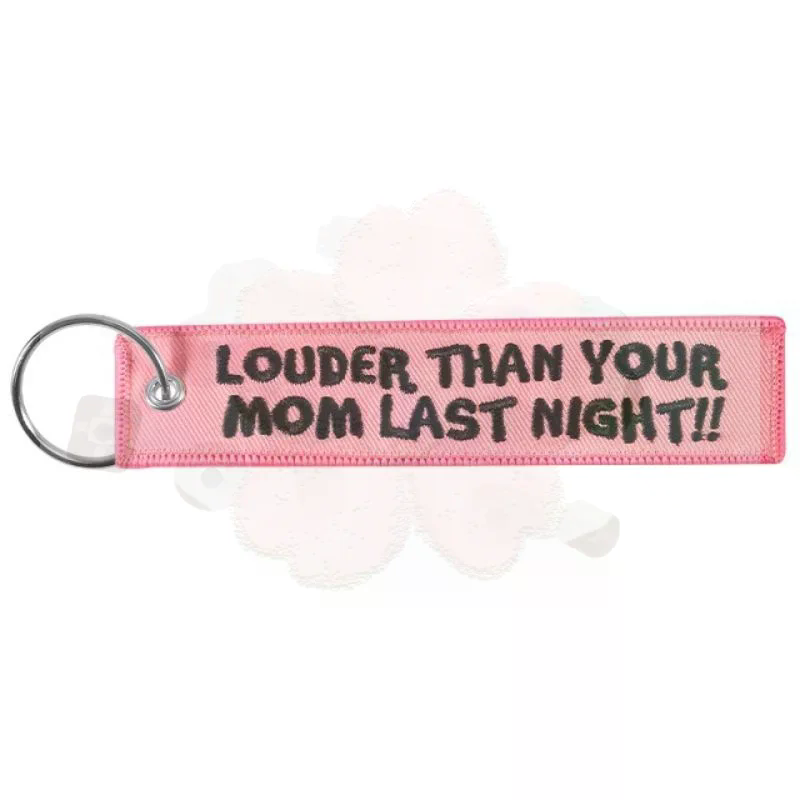 Llavero con Frases 'LOUDER THA - Embroidery Quote reseña y precio