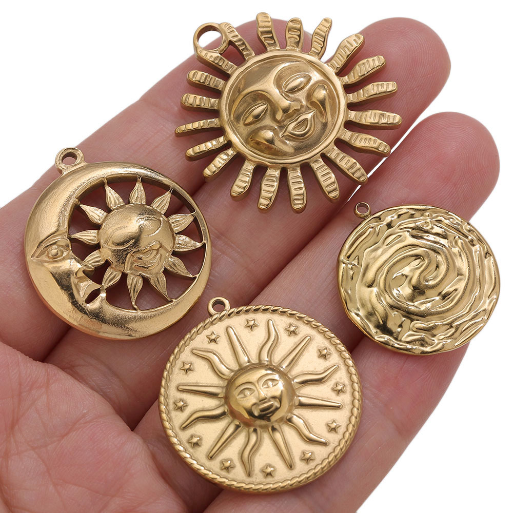 5 piezas de dijes de sol redon - Embroidery Charm reseña y precio