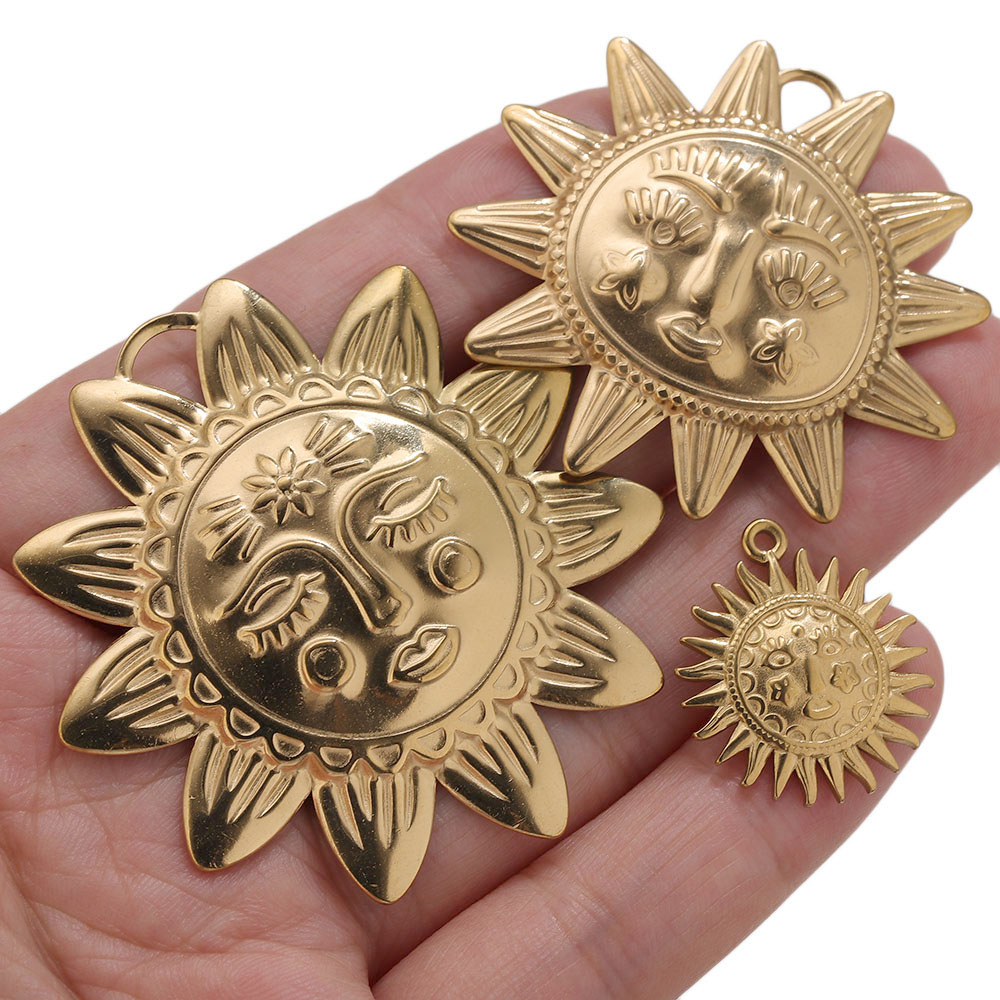 5 piezas de dijes de sol redon - Embroidery Charm reseña y precio