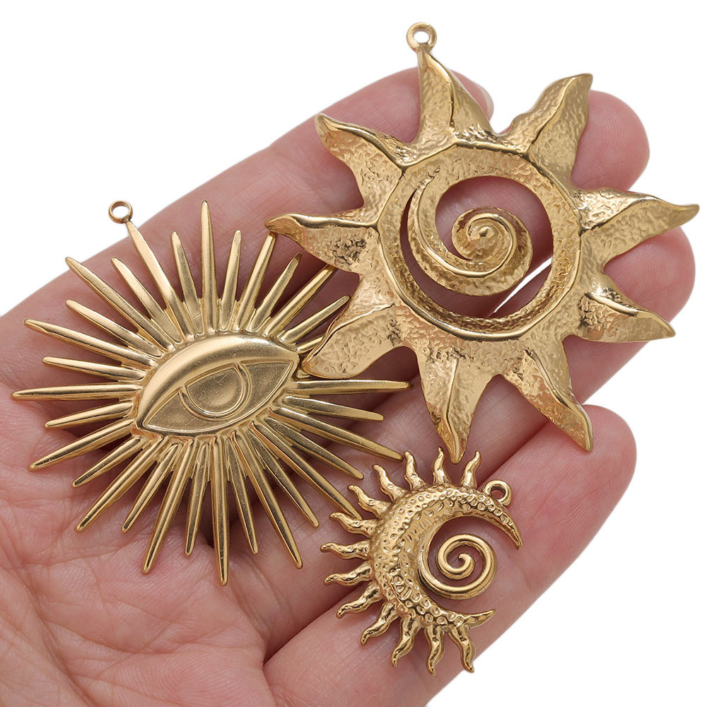 5 piezas de dijes de sol redon - Embroidery Charm reseña y precio