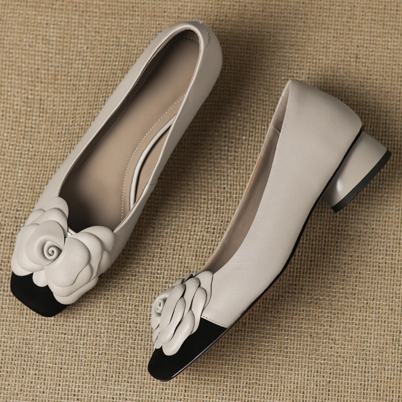 Zapatos de tacón sin cordones  - Embroidery Flat Shoes reseña y precio