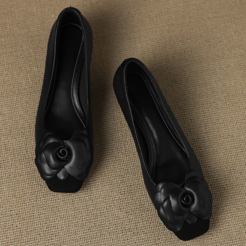 Zapatos de tacón sin cordones  - Embroidery Flat Shoes reseña y precio
