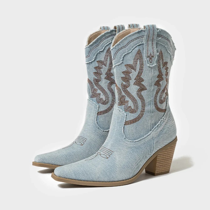 2025 Otoño e Invierno, botas d - Embroidery Jeans reseña y precio