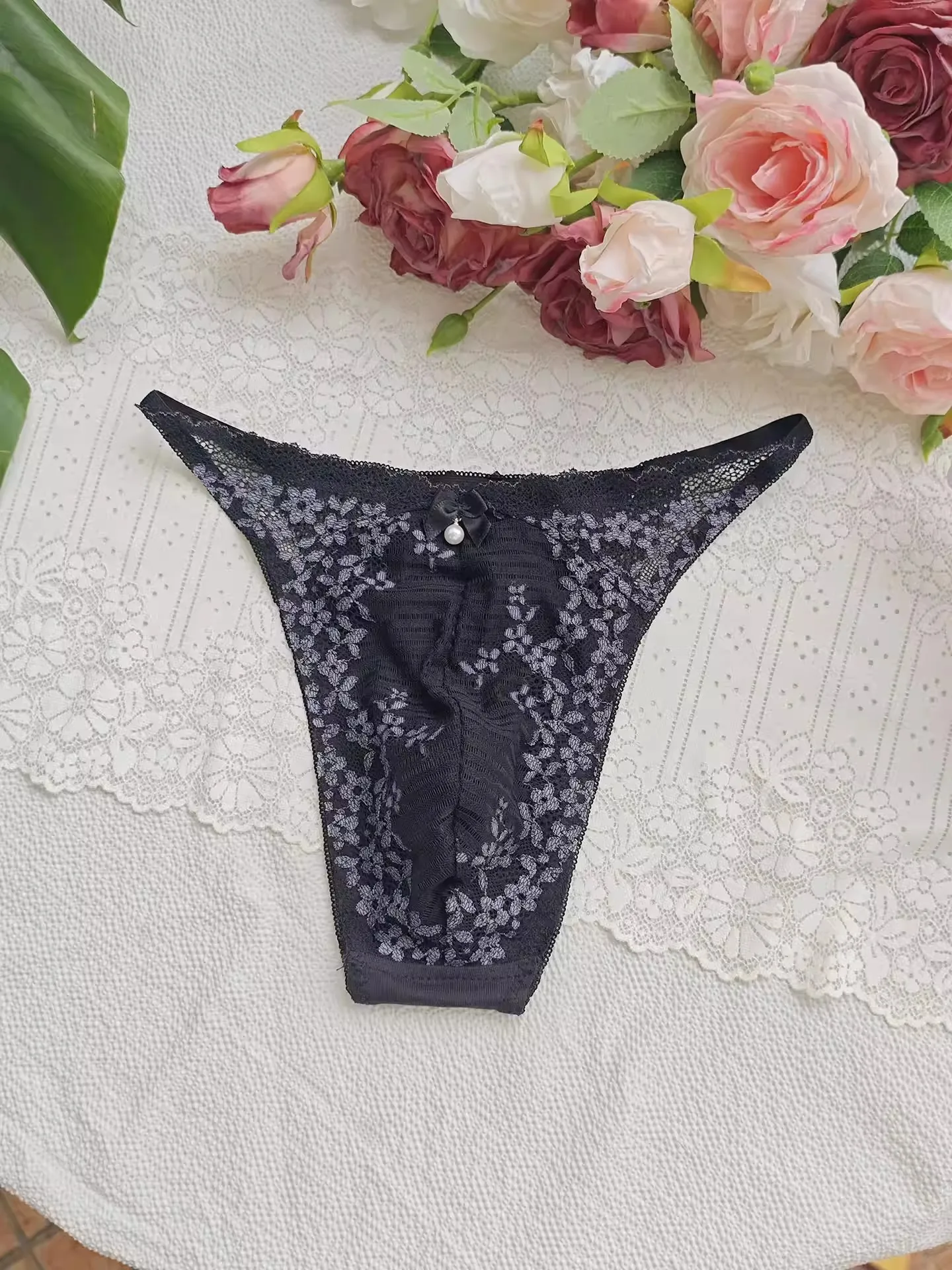 Calzoncillos de Encaje Negro p - Embroidery Gift reseña y precio