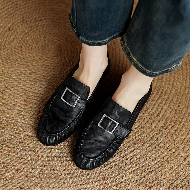 Zapatos de tacón grueso para M - Embroidery Flat Shoes reseña y precio