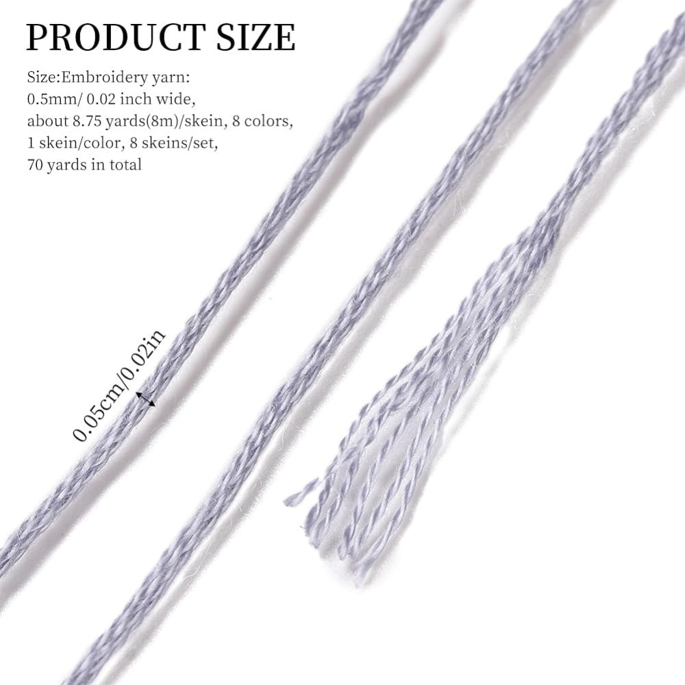 8 ovillos, 70 yardas, pulseras - Embroidery Gift reseña y precio