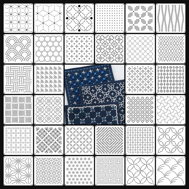 Plantilla de bordado Sashiko,  - Embroidery Gift reseña y precio