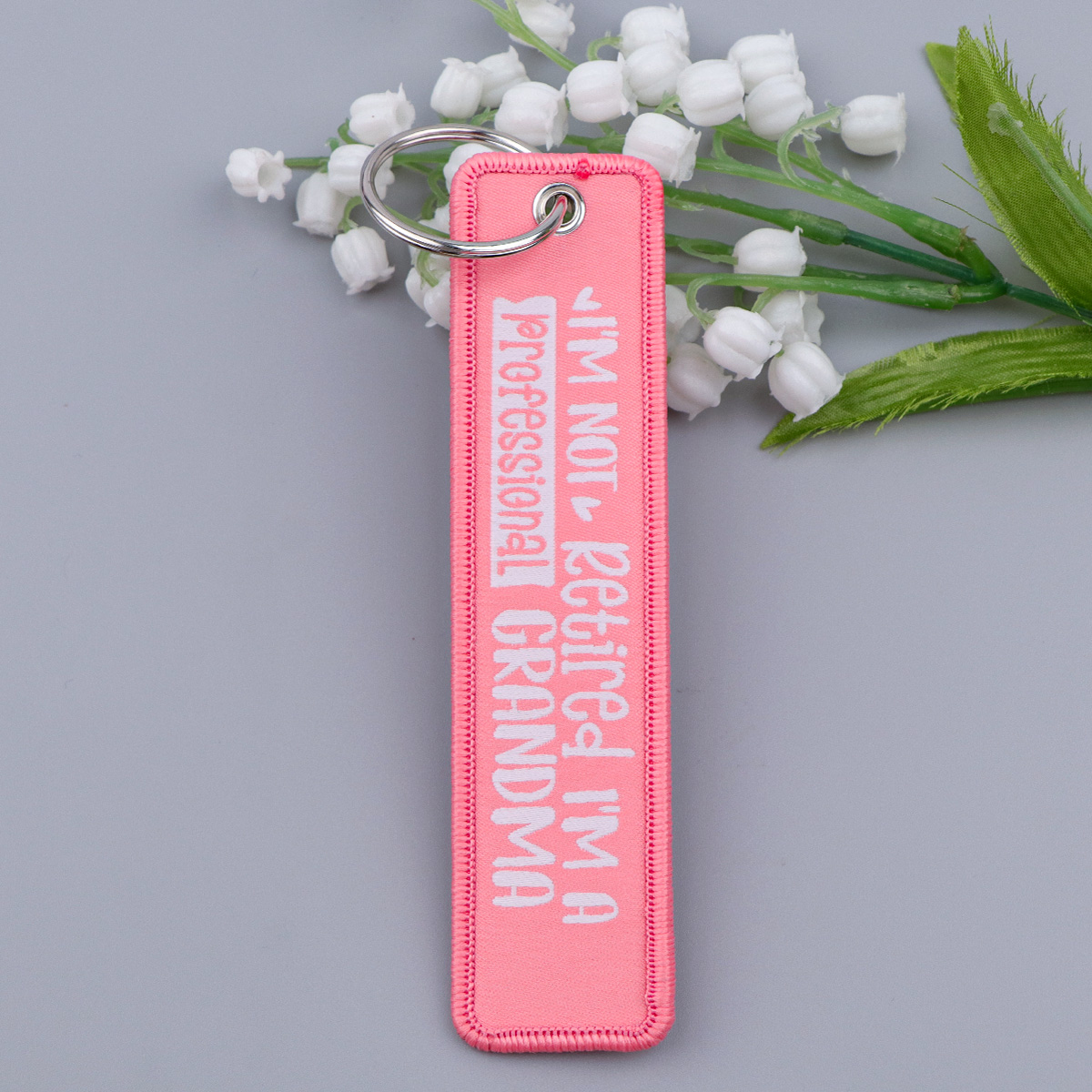 Llavero con cita bordada 'live - Embroidery Quote reseña y precio