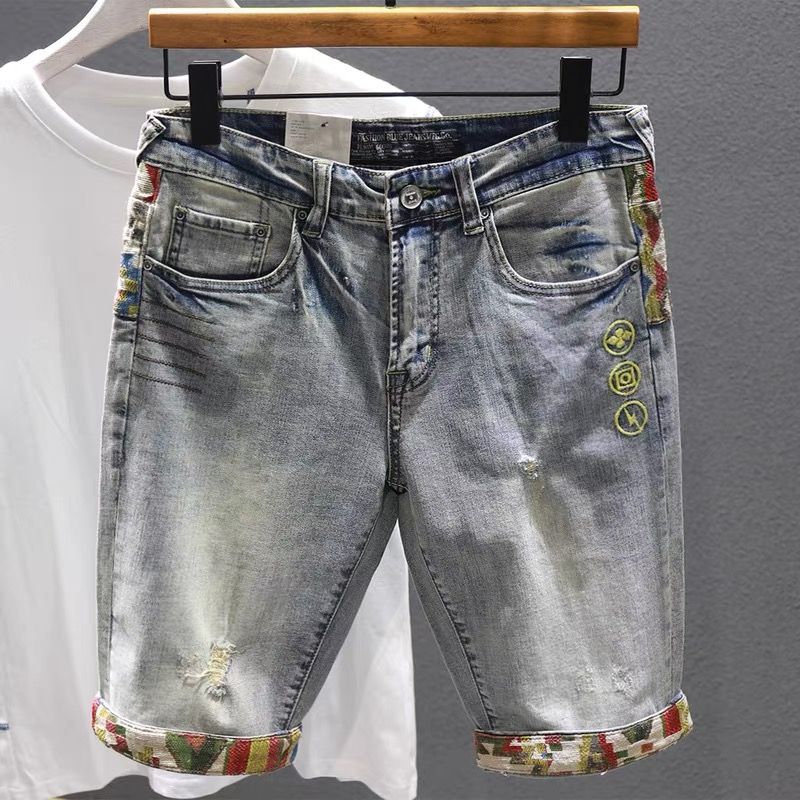 Pantalones cortos de mezclilla - Embroidery Jeans reseña y precio