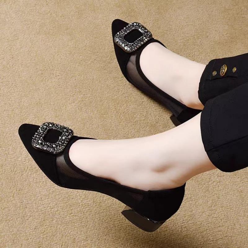 Elegantes Zapatos de Tacón Cua - Embroidery Flat Shoes reseña y precio